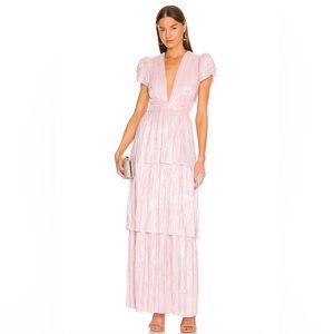 Sabina Musayev x Revolve Maze Dress in light pink. Size XS. Only worn once!